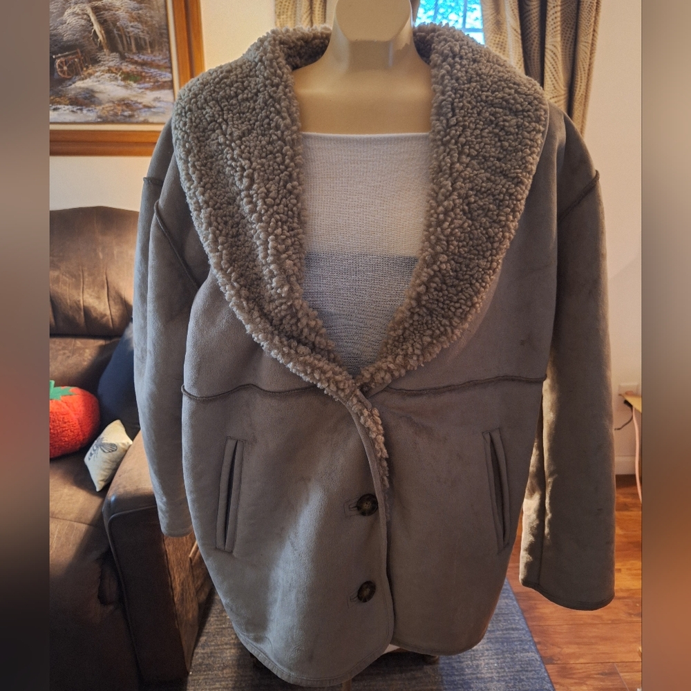 Lucky Brand Tan Teddy Jacket